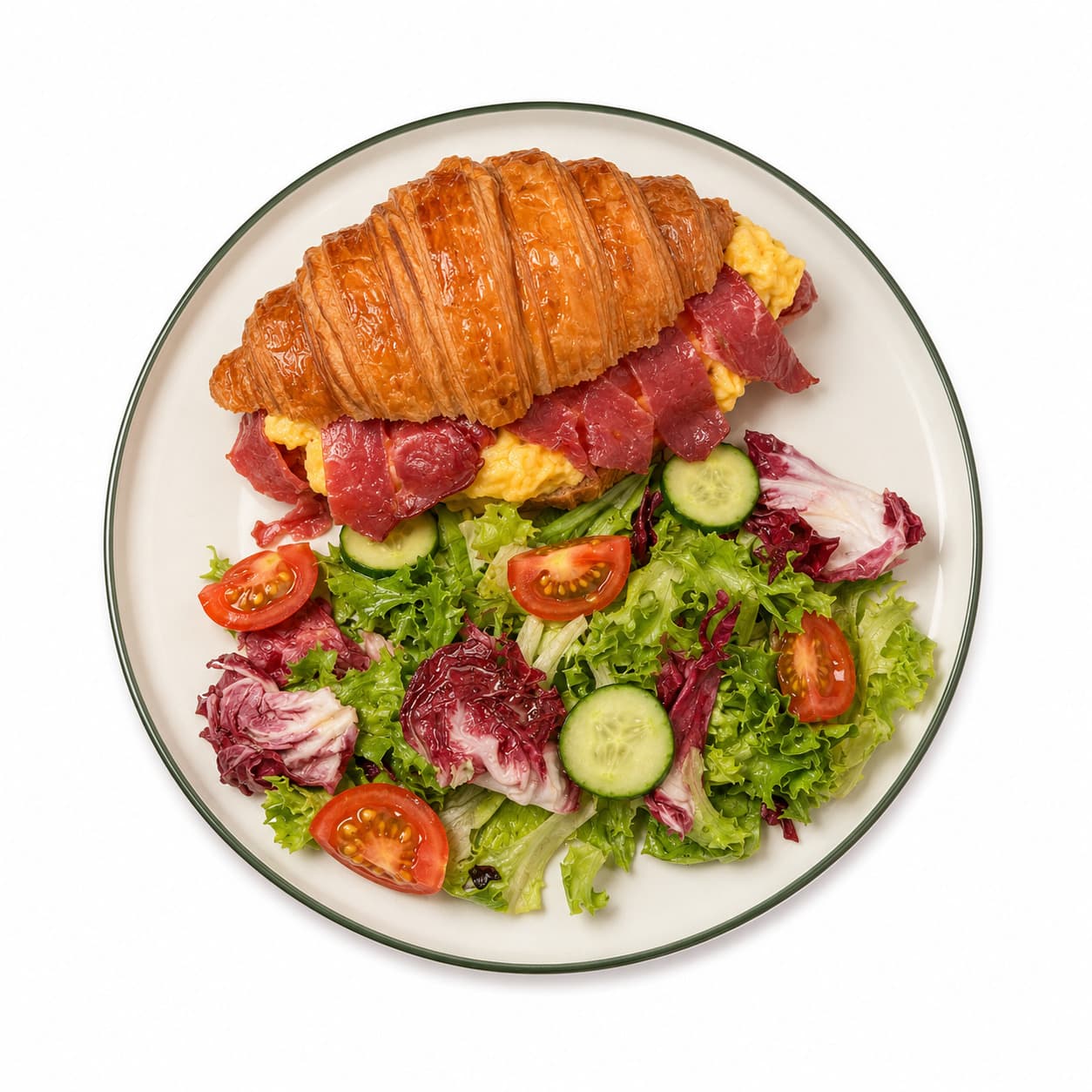 Kruvasan Bacon Kahvaltı